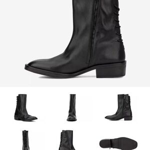 Vintage foundry, ANNABELLE black All, leather boot size 9 EUC